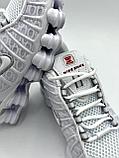 Кроссовки женские Nike Shox /подростковые/белые/летние, фото 5