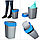 Контейнер для мусора Flip Bin 10L, голубой, фото 6