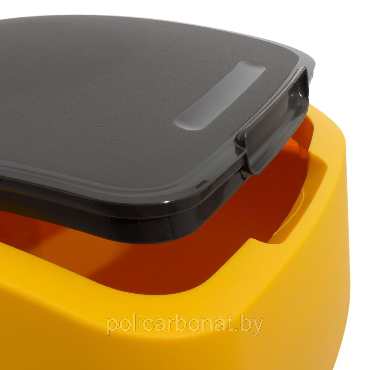 Контейнер для мусора Flip Bin 10L оранжевый - фото 3 - id-p112808906