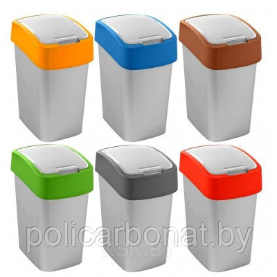 Контейнер для мусора Flip Bin 10L оранжевый - фото 5 - id-p112808906