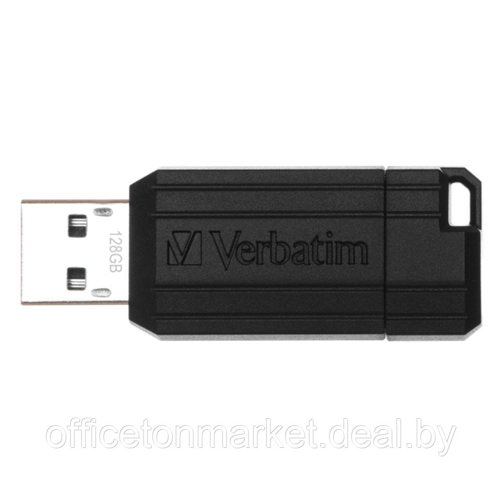 Карта памяти USB Flash "PinStripe", 128 гб, usb 2.0, черный - фото 1 - id-p201816734