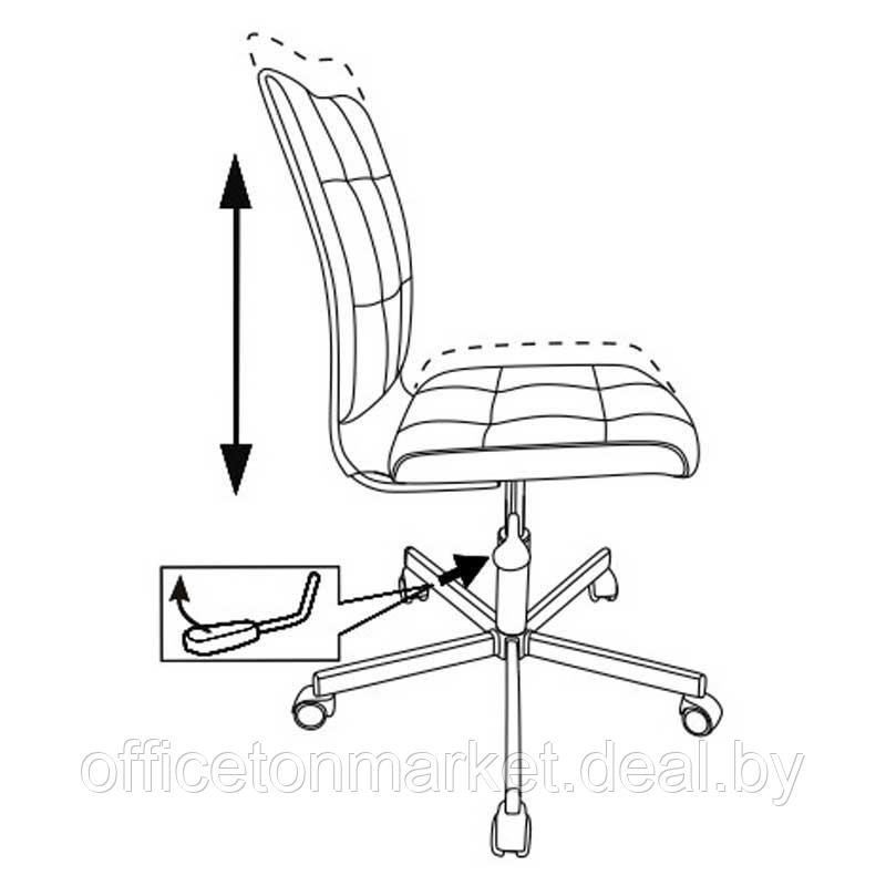 Кресло для персонала Бюрократ "СH-330M/VELV20", ткань, металл, молочный - фото 5 - id-p201817708
