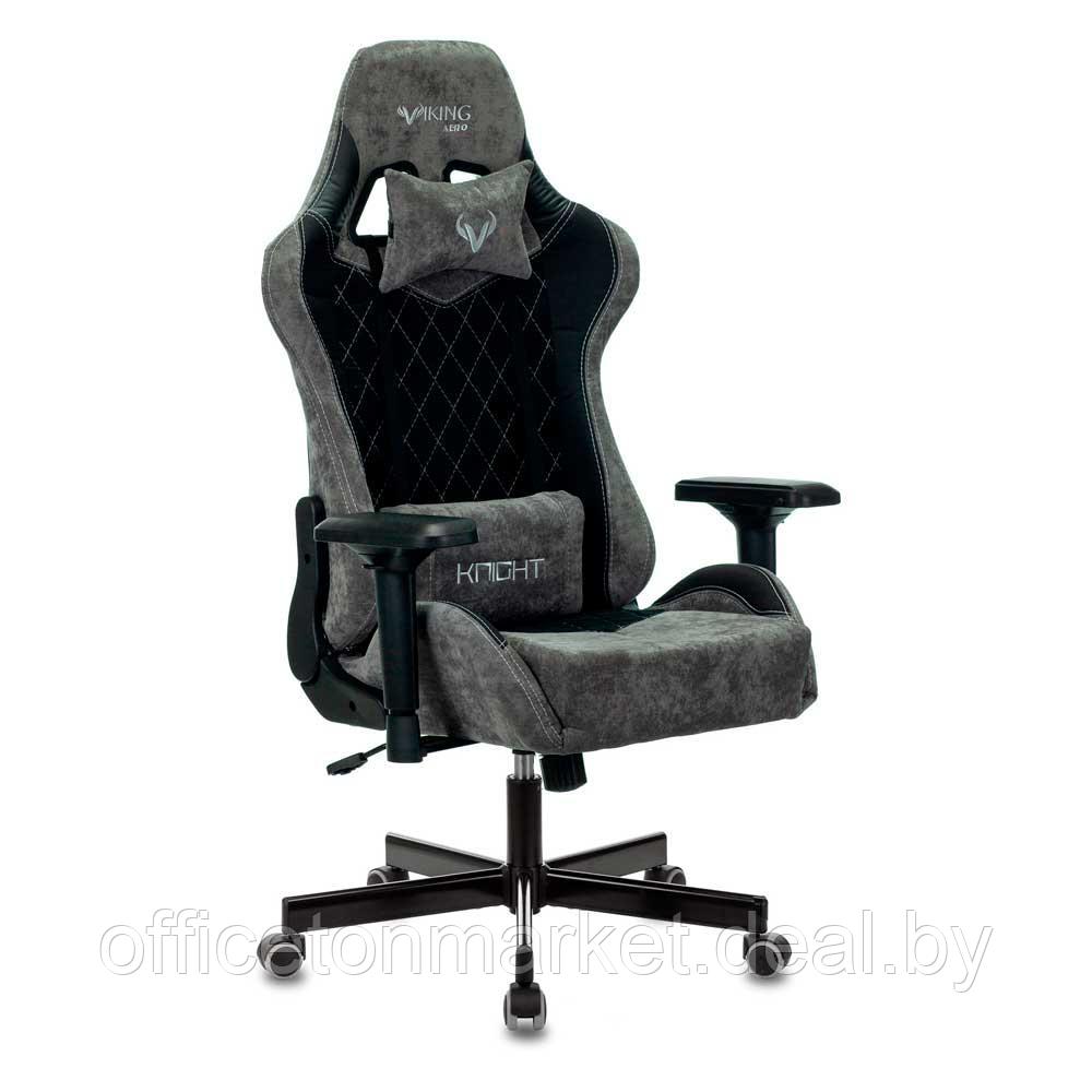 Кресло игровое Бюрократ "VIKING 7 KNIGHT", металл, ткань, черный - фото 1 - id-p201817719