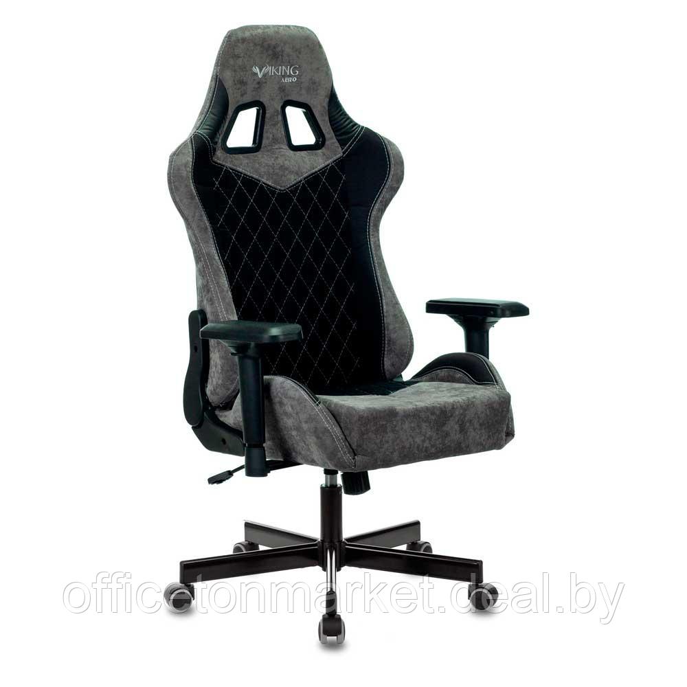 Кресло игровое Бюрократ "VIKING 7 KNIGHT", металл, ткань, черный - фото 8 - id-p201817719