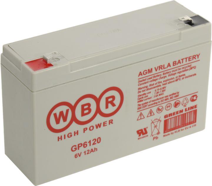 Аккумулятор WBR GP6120 (6V, 12Ah) для UPS