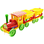 Паровозик игрушка для песочницы игрушечный, поезд набор игрушек Doloni-Toys 013118/3 для детей малышей, фото 2