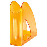 Лоток для бумаги вертикальный "Twin", прозрачный оранжевый, фото 2
