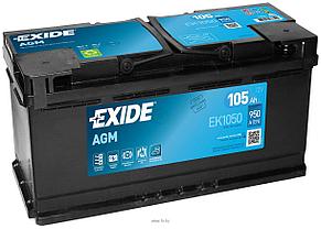 Аккумуляторная батарея 105Ah EXIDE Start&Stop AGM EK1050