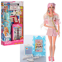 Шарнирная кукла Belle Детский доктор, 30 см, 2 цвета, арт.JX100-46