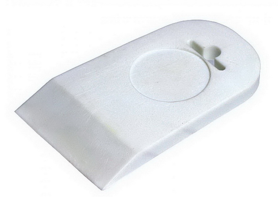 Шпатель резиновый 150 мм, белый ПВХ пластикат - 12-2-115