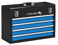 HOEGERT Ящик металлический инструментальный, 4 выдвежные секции - HT7G075