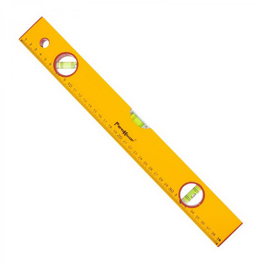 REMOCOLOR Уровень Yellow 400 мм, алюминиевый коробчатый корпус, 3 акриловых глазка, линейка - 17-0-004 - фото 2 - id-p131773023