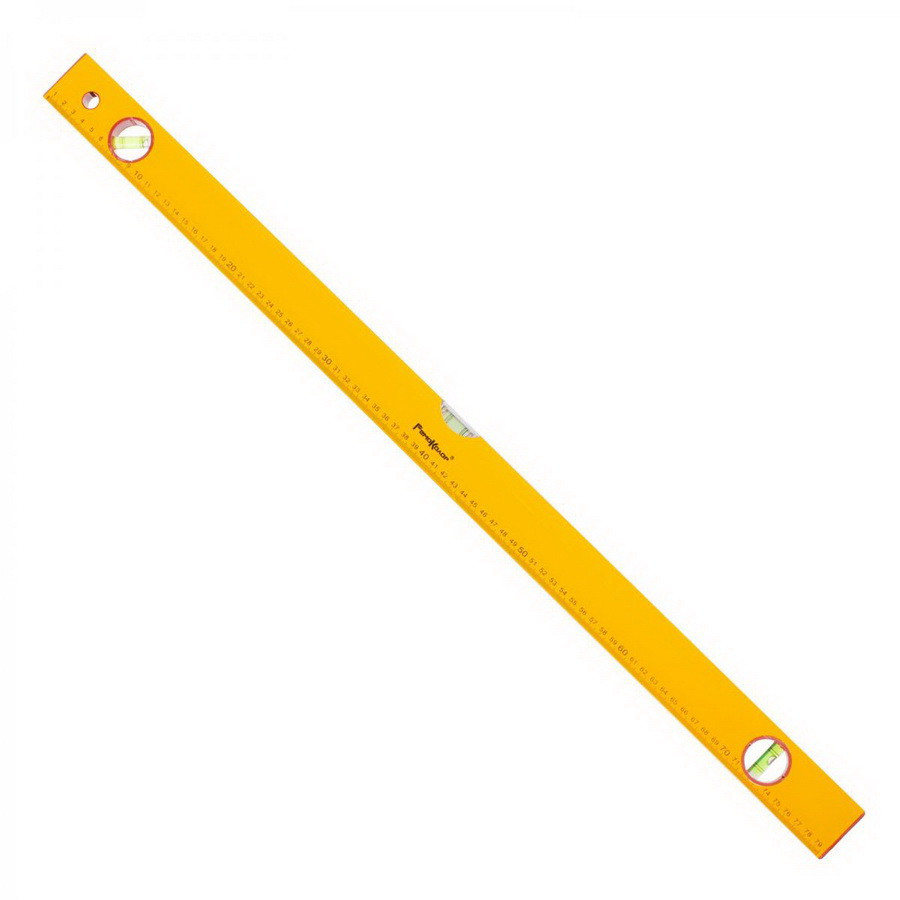 REMOCOLOR Уровень Yellow 800 мм, алюминиевый коробчатый корпус, 3 акриловых глазка, линейка - 17-0-008 - фото 2 - id-p131773025