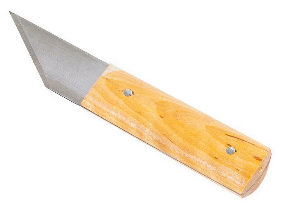 Нож сапожный деревянная рукоятка - 19-0-018 //РемоКолор