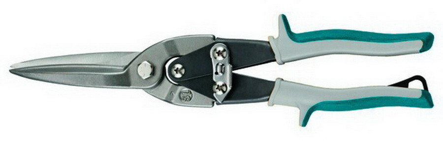 Ножницы по металлу прямой рез, удлиненные лезвия, длина 280 мм - 19-6-310