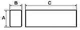 Воздуховод прямоугольный ПВХ 55х110, L=1,5м, 511ВП1,5 - V511ВП1,5, фото 2