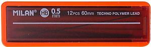 Грифели для карандашей Milan 0,5мм НВ (Цена с НДС)