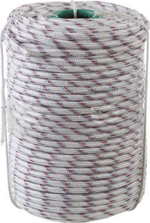 Фал плетеный полипропиленовый 16-прядный, 320 кгс, сердечник полипропилен, 6 мм, длина 100 м - 51-2-006 - фото 1 - id-p131774243