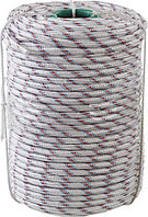 Фал плетеный полипропиленовый 16-прядный, 520 кгс, сердечник полипропилен, 8 мм, бдлина 100 м - 51-2-008