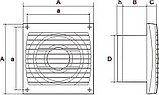 ERA Вентилятор осевой вытяжной c обратным клапаном D 100,  4C - VERA 4C, фото 4