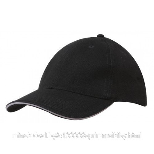 БЕЙСБОЛКА HEADWEAR 4210BK/WH черный