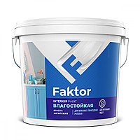 Краска FAKTOR интерьерная влагостойкая белая 6кг