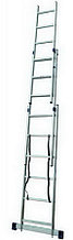 REMOCOLOR Лестница трехсекционная универсальная, алюминиевая, 12 ступеней - 63-3-012