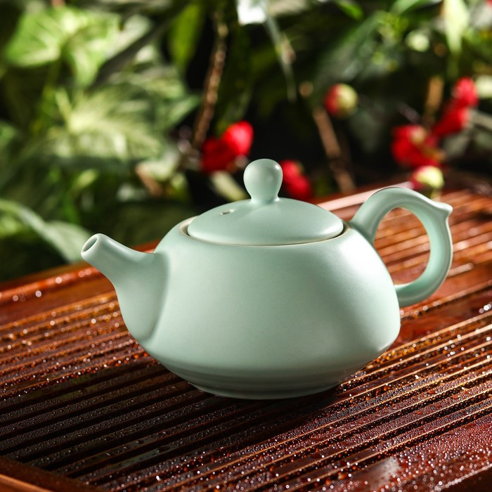 Набор для чайной церемонии керамический «Утро», 5 предметов: 4 пиалы 50 мл, чайник 200 мл - фото 4 - id-p177021778