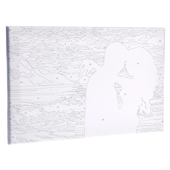 Картина по номерам на холсте с подрамником «Объятия на закате», 20х30 см - фото 2 - id-p201843458