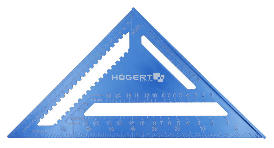 HOEGERT Угольник разметочный алюминиевый 300 мм - HT4M214 - фото 1 - id-p134222430