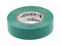 HOEGERT Изоляционная лента 0,13x19мм x 20м, зелёная - HT1P284