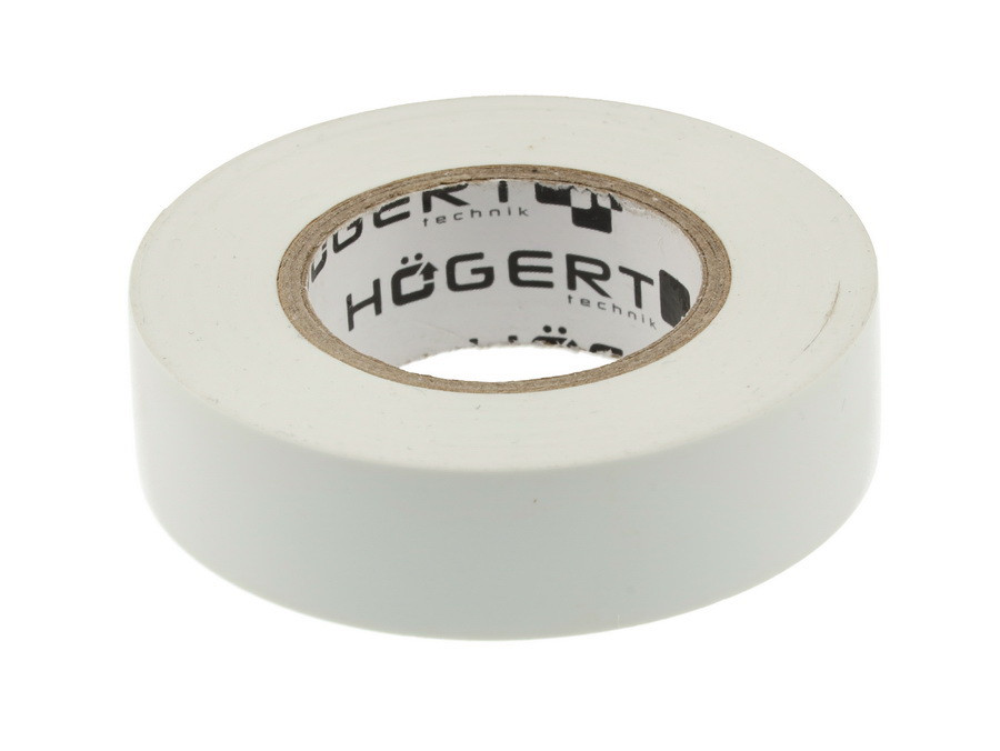 HOEGERT Изоляционная лента 0,13x19мм x 20м, белая - HT1P285