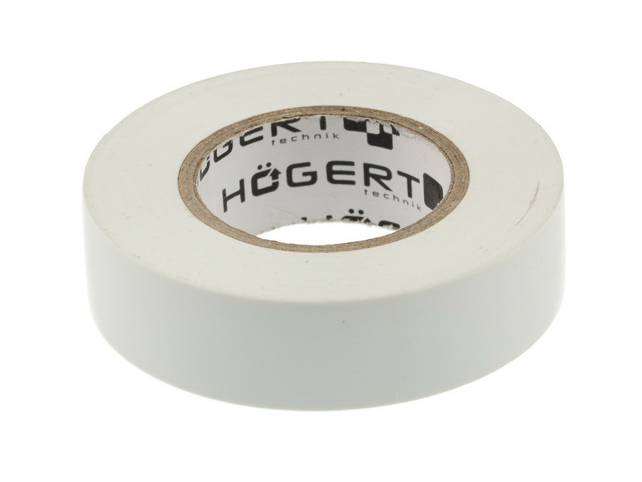 HOEGERT Изоляционная лента 0,13x19мм x 20м, белая - HT1P285 - фото 1 - id-p131775623