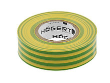 HOEGERT Изоляционная лента желто-зеленая PVC - HT1P286