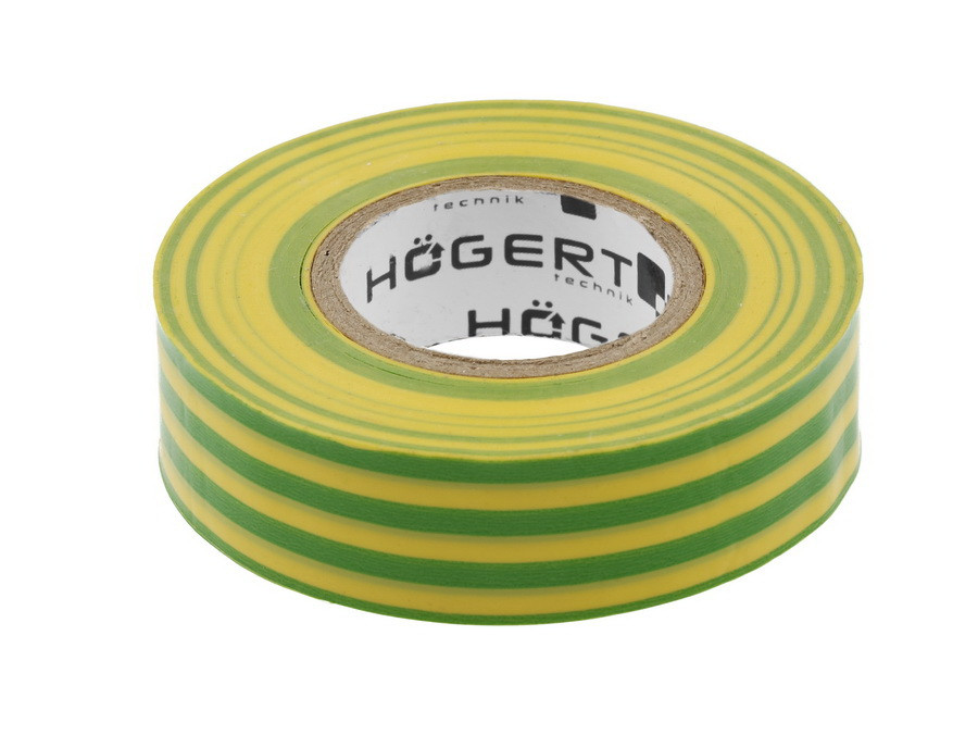 HOEGERT Изоляционная лента желто-зеленая PVC - HT1P286 - фото 1 - id-p131775624