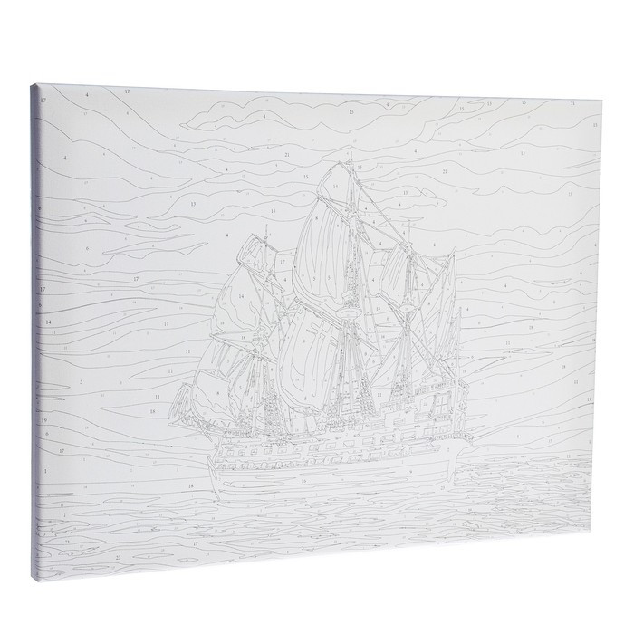 Картина по номерам на холсте с подрамником «Корабль», 30х40 см - фото 2 - id-p201843476