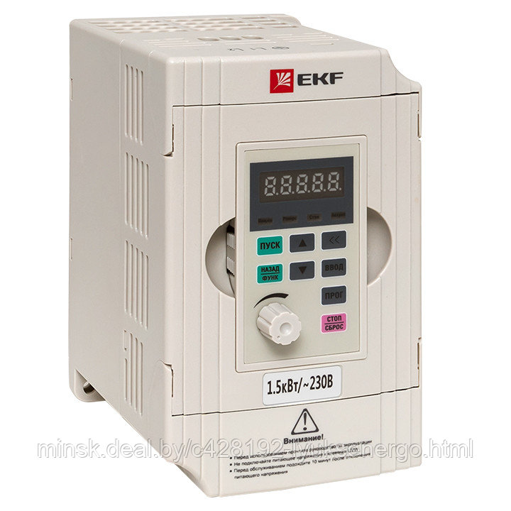 Преобразователь частоты от 1,5 до 2,2кВт 1х230В VECTOR-100 EKF PROxim