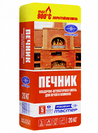 Жаростойкий состав «Тайфун Мастер» ПЕЧНИК 20кг
