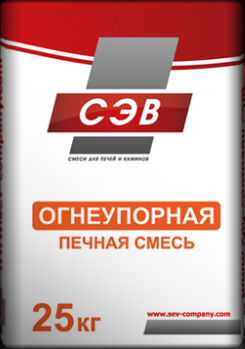 Смесь печная огнеупорная СЭВ, 3 кг;