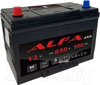 Аккумулятор ALFA Asia 100 JL (830A, 304*173*220) KZ. с бортом.