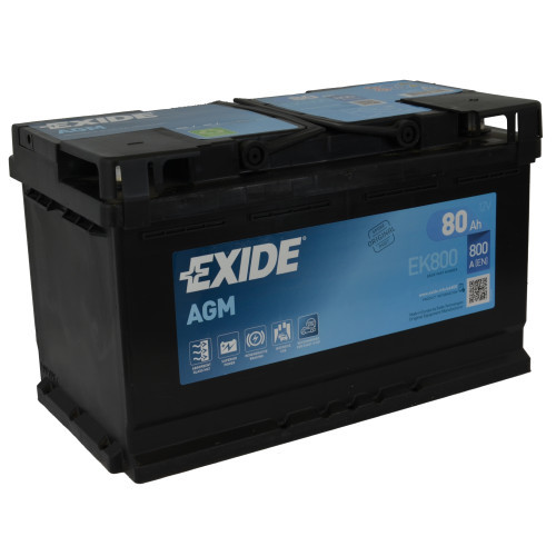 Аккумуляторная батарея 80Ah EXIDE Start&Stop AGM EK800 - фото 1 - id-p201849527