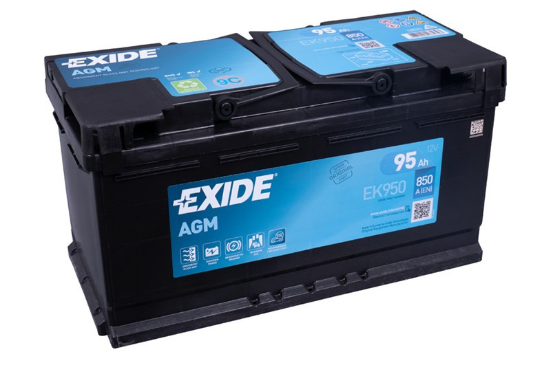 Аккумуляторная батарея 95Ah EXIDE Start&Stop AGM EK950 - фото 1 - id-p201849536