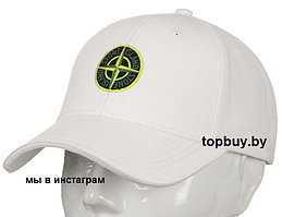 Кепка с логотипом Stone Island, белая.