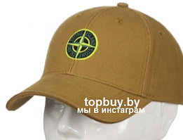 Кепка с логотипом Stone Island, горчица.