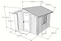 Дачный дом "Неманский" 3х3 м из профилированного бруса толщиной 44 мм, фото 3