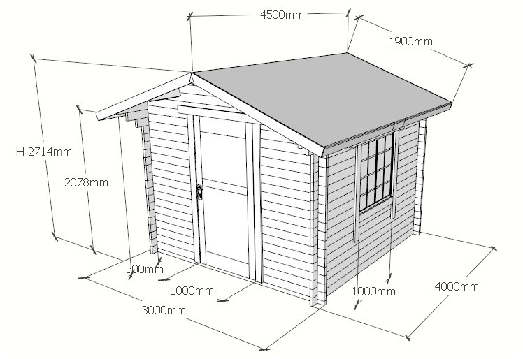 Дачный дом "Неманский" 3х4 м из профилированного бруса толщиной 44мм - фото 2 - id-p201850446
