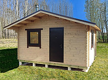 Дачный домик "Неманский" 5х5 из профилированного бруса толщиной 44 мм