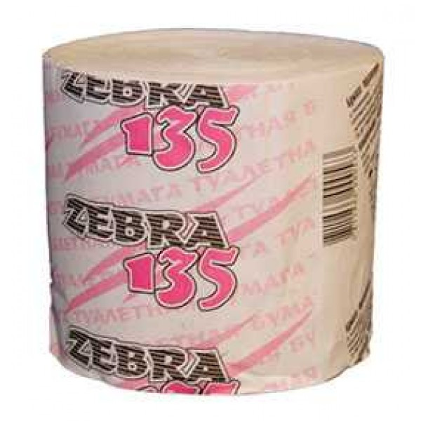 Бумага туалетная "Zebra 135" без втулки, 135гр. - фото 1 - id-p201850411