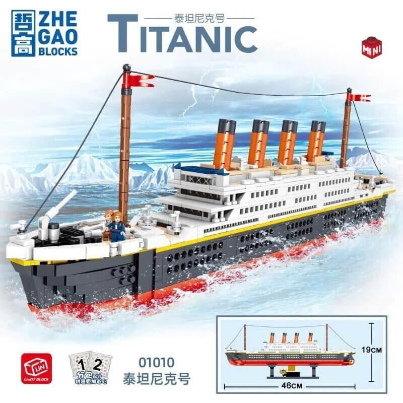 Конструктор "Титаник" Zhe Gao 01010, 1288 деталей - фото 2 - id-p201850575