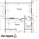Дачный домик "Летний" 5,8 х 5,8 м из профилированного бруса, толщиной 44мм, фото 6